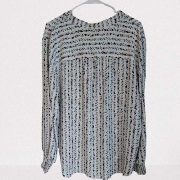 BOGO LOFT Women's Floral Blouse- XL - Picture 2 of 4